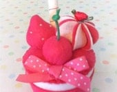 beautiful spring felt cake fake food pincushion
