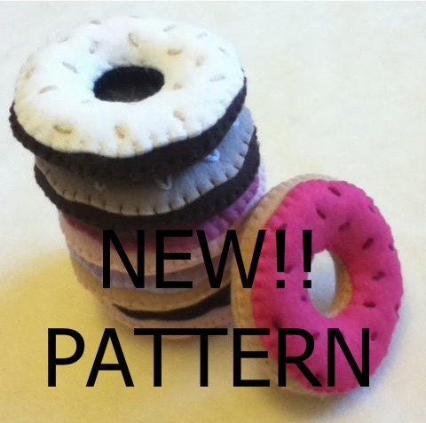 PATTERN gorgeous felt food donut pincushion toys INSTRUCTIONS