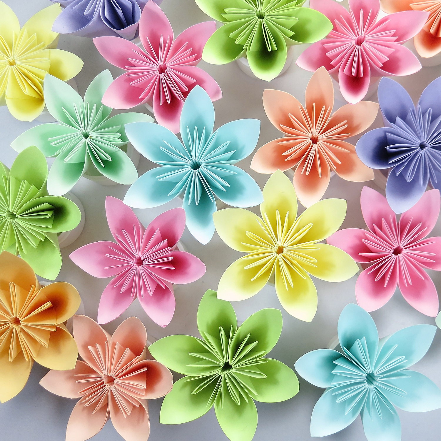Candy Candy - Origami Folding Flowers - 10 pcs