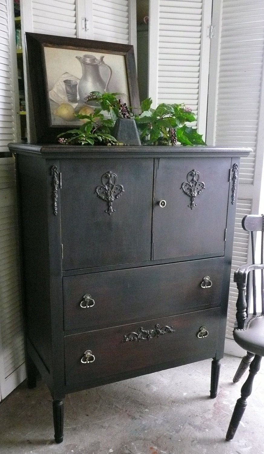 Old West Wardrobe Dresser PAINT to ORDER Vintage Poppy Cottage