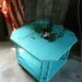 Turquoise Coffee Table.Vintage
