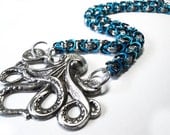 Reserved listing for jendubstudio - Octopus necklace and cat bell collar