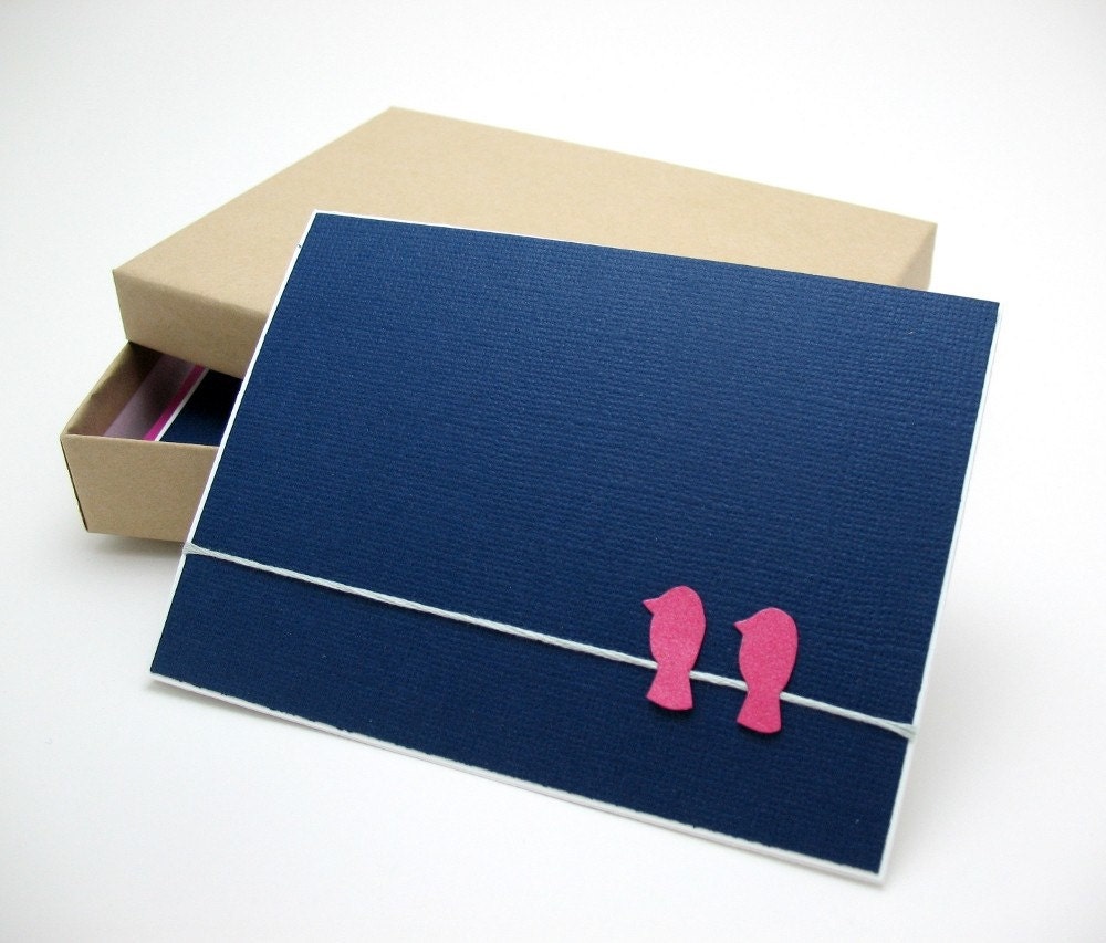 Birds on a Wire Note Cards - Boxed Set of 5