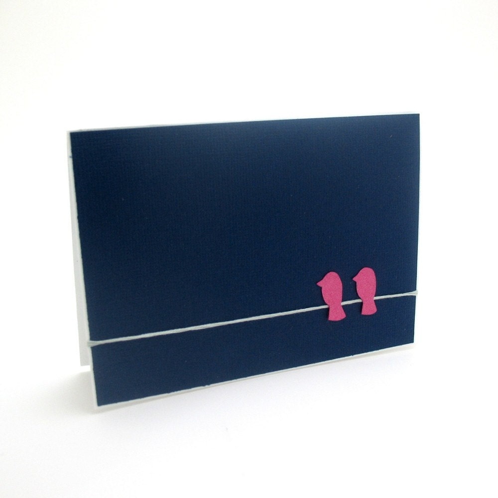 Birds on a Wire Note Cards - Boxed Set of 5