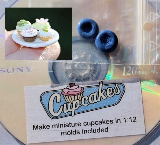 Cupcake dvd with molds included for 1/12 scale