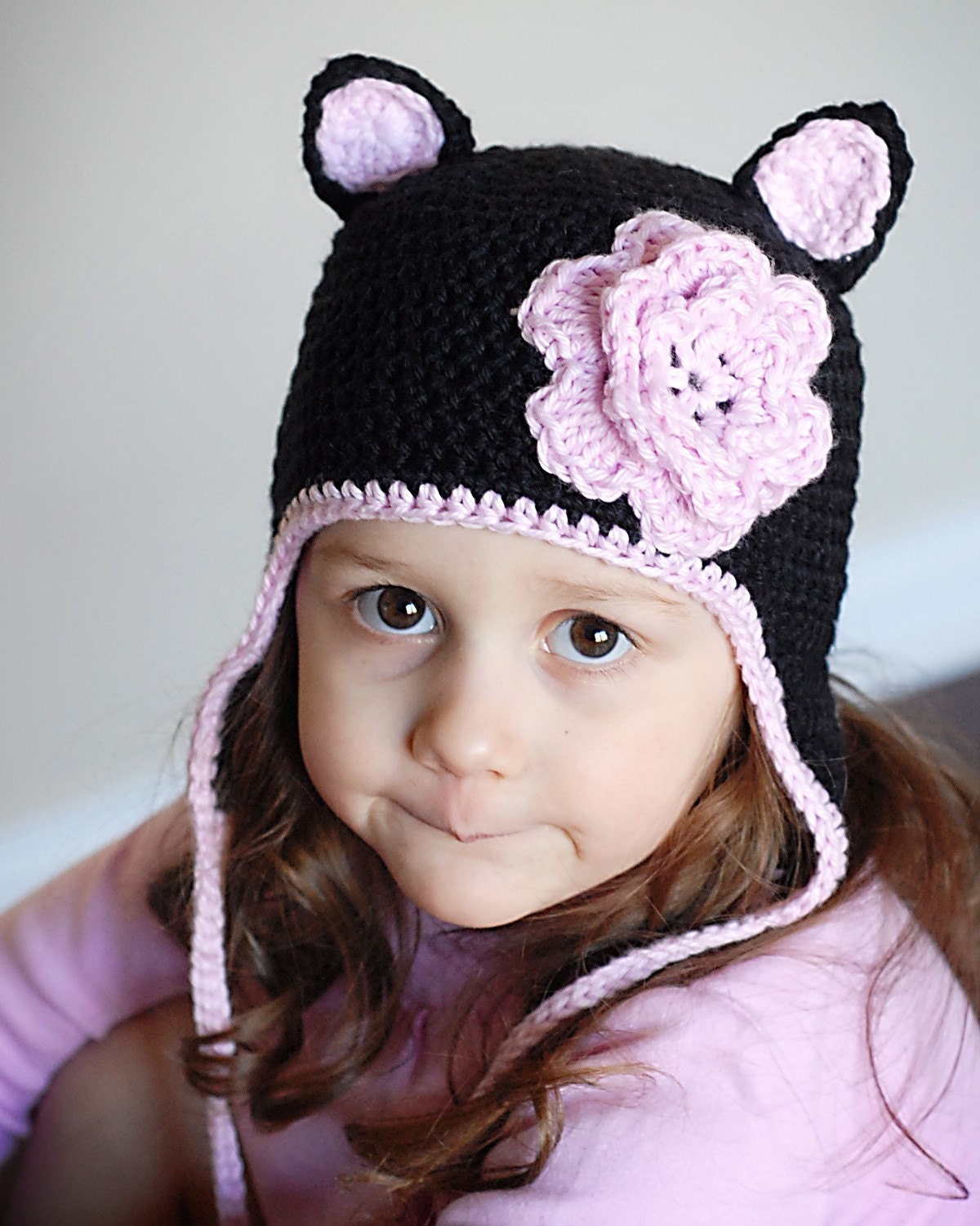 Cat Earflap Hat Crochet Pattern (Permission to sell all finished products)
