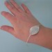 Silver Leaf Bangle Bracelet, Silver Leaf Bracelet, Silver Leaf Jewelry, Real Leaf Charm Bracelet, Silver Jewelry, Nature Inspired Jewelry