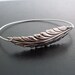 Nature Bangle Bracelet Joana, Silver Leaf, Nature Bracelet, Forest Bracelet, Forest Jewelry, Forest Wedding Theme Jewelry, Forest Bangle