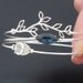 Midnight Owl Bangle Bracelet Set, Silver, Blue, Unique Jewelry, Owl Jewelry, Woodland Owl, Unique Bracelet Stack, Nature Jewelry, Bangle Set