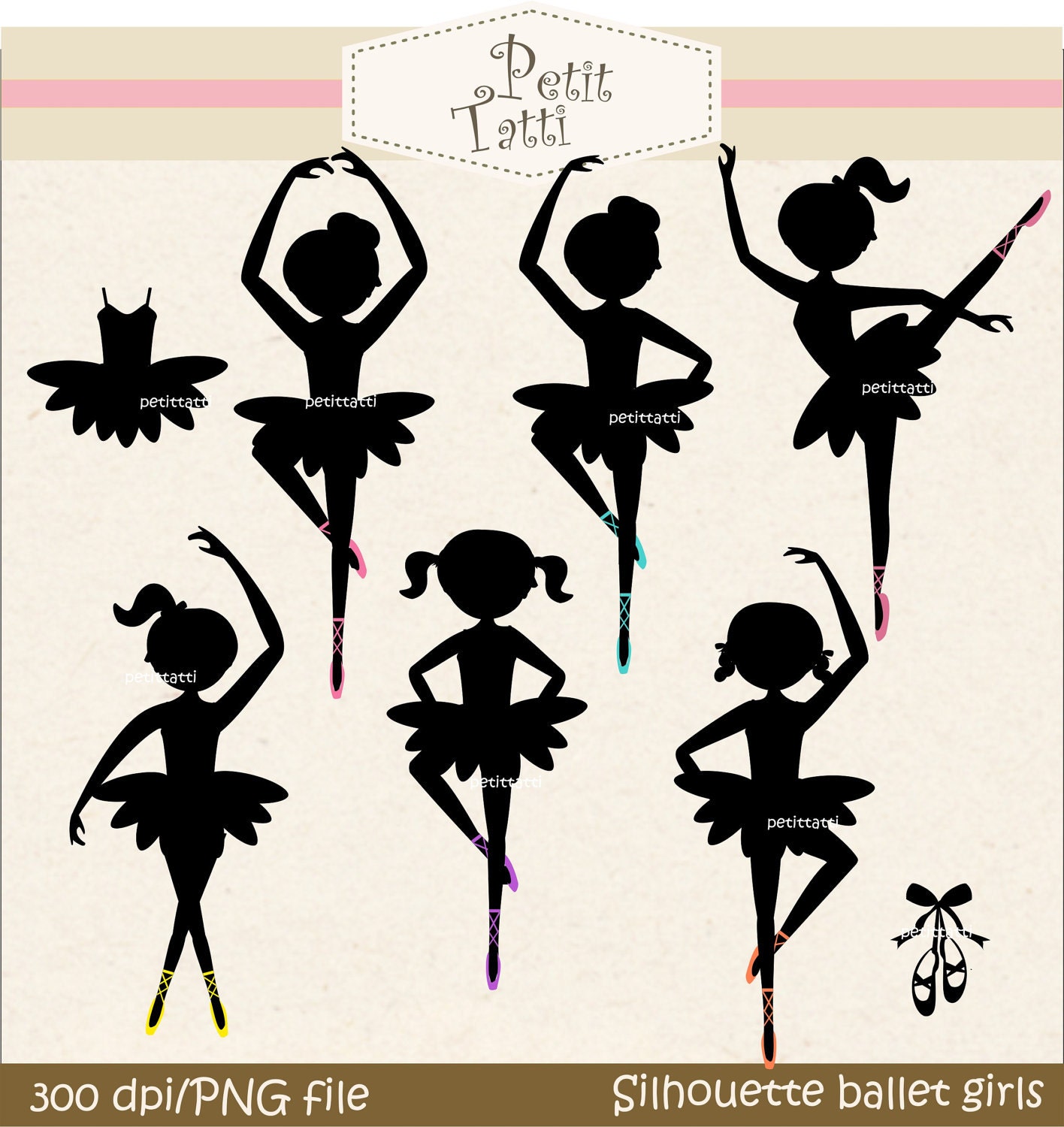 Ballet Shoe Silhouette