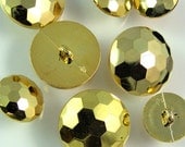 Faceted Gold Shank Buttons