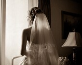 Cathedral Veil with Scattered Swarovski Crystals - White, Diamond White, Ivory, Champagne
