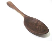 Wooden Spoon - Serving - Black Walnut - Hand Shaped - No 2