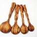 Wood Measuring Spoon Set - Tulipwood - Hand Carved - No 20