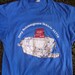 Vintage tee - Submarine ALVIN - blue t-shirt size medium