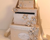 Champagne Wedding Card Box Gift Card Box Money Box Holder-Customize your color