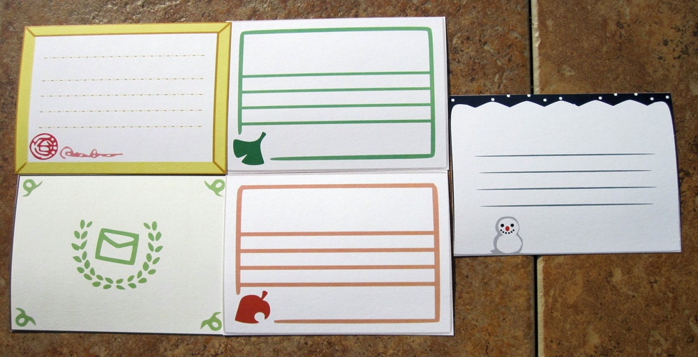 Animal Crossing Stationary