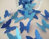 50 Blue butterfly die cut