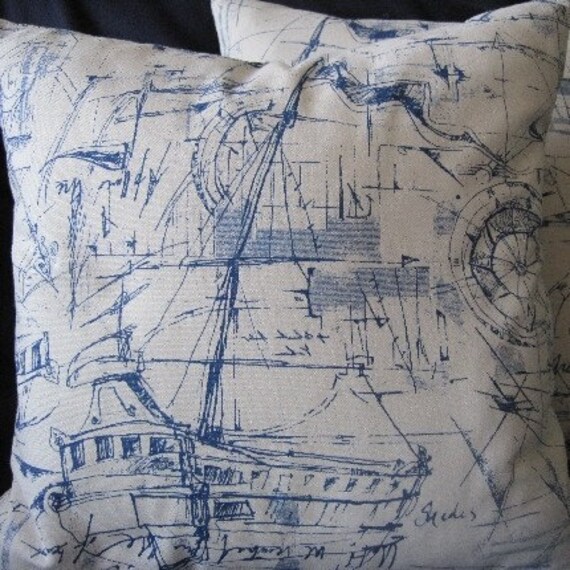 sketched pillow