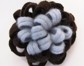 Felted Sweater Flower Pin, Brooch