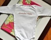 sweet handstitched take me home onesie