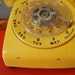 Vintage Yellow Rotary Dial Telephone