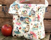 Insulated Lunch Bag in Kittens