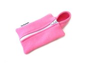 iPhone 4 Case / iPod Case / iPhone 4 Fabric Case / iPhone Hoodie Case (Pink - White)
