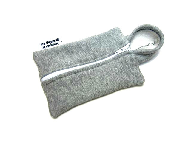 iPhone 4 Case / iPod Case / iPhone 4 Fabric Case / iPhone Hoodie Case (Light Grey - White)