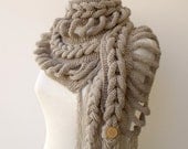 FREE SHIPPING--New Rapunzel Wool Scarf-Milky Brown-Fall Fashion