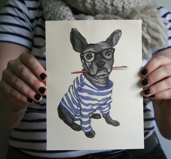 Hipster French Bulldog