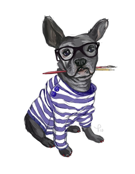 Hipster French Bulldog