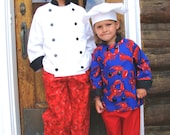 Chef Uniform Set for Kids Pick your own colors and prints