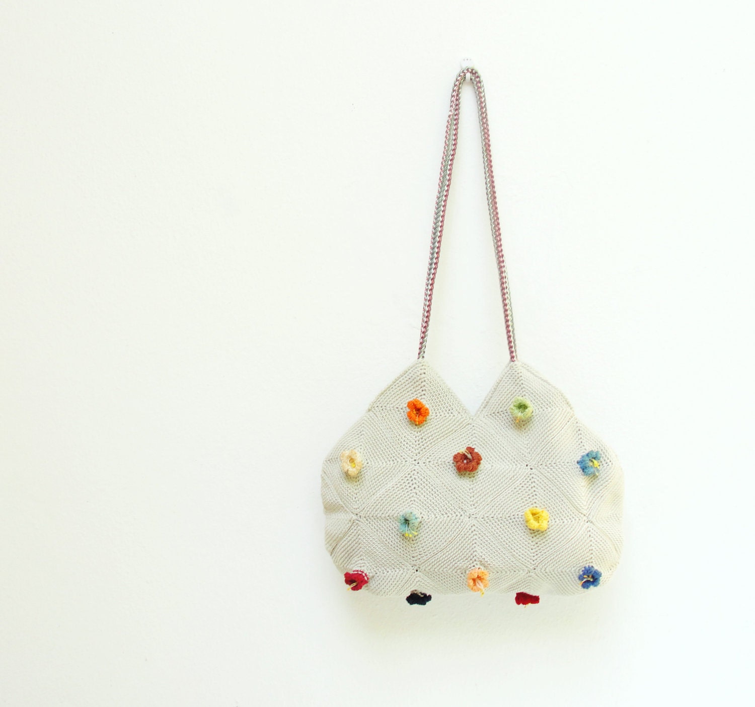 Campanula - Crochetted Bamboo Flower Bag