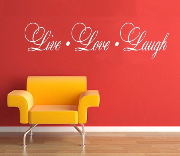 LIVE LOVE LAUGH  Large  Wall Decal