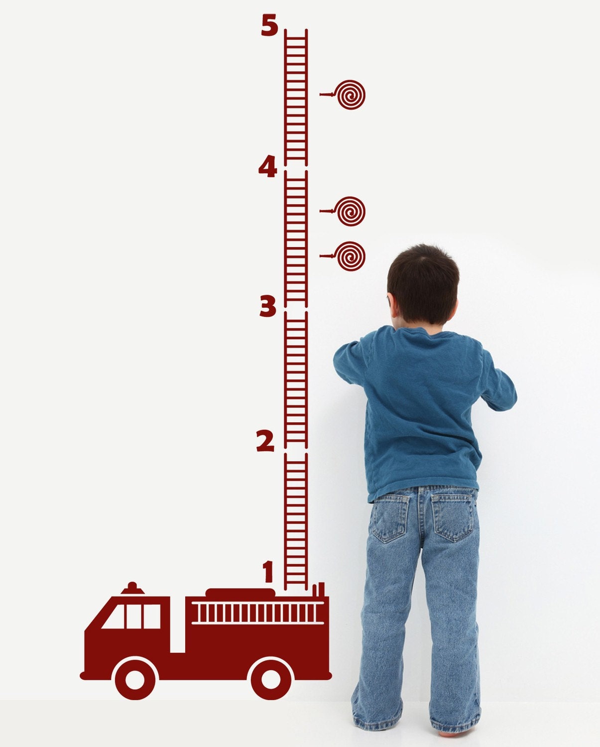 Fire Truck Growth Chart by DECOmodwalls
