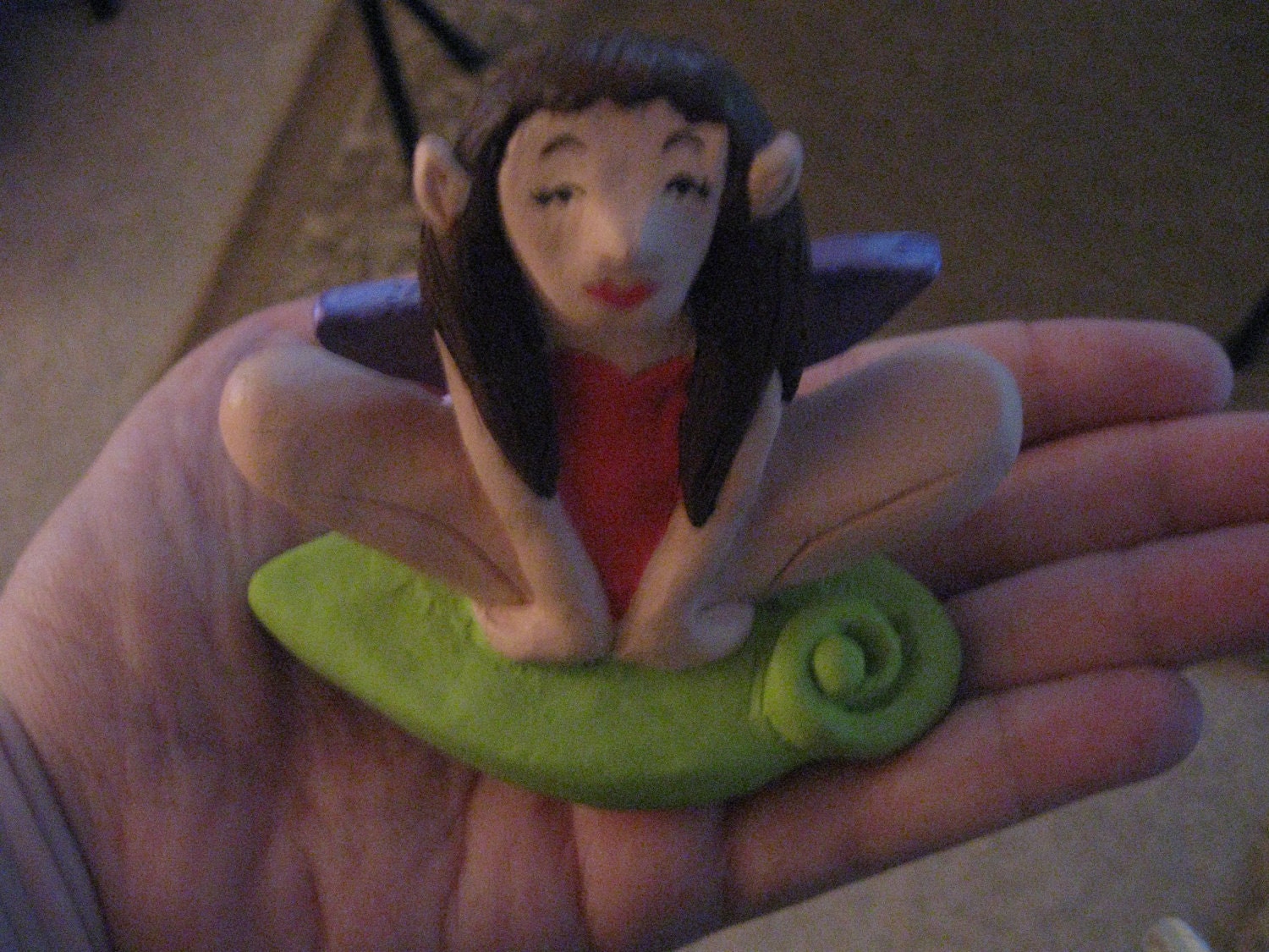 50% off SALE - Fairy - fun and unique sculpture - Ready to ship