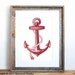 Anchor Poster Small Screenprint Choose your color