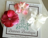 Dainty Little Flowers Snap Clippie Set (Hot Pink, Light Pink, Off White)