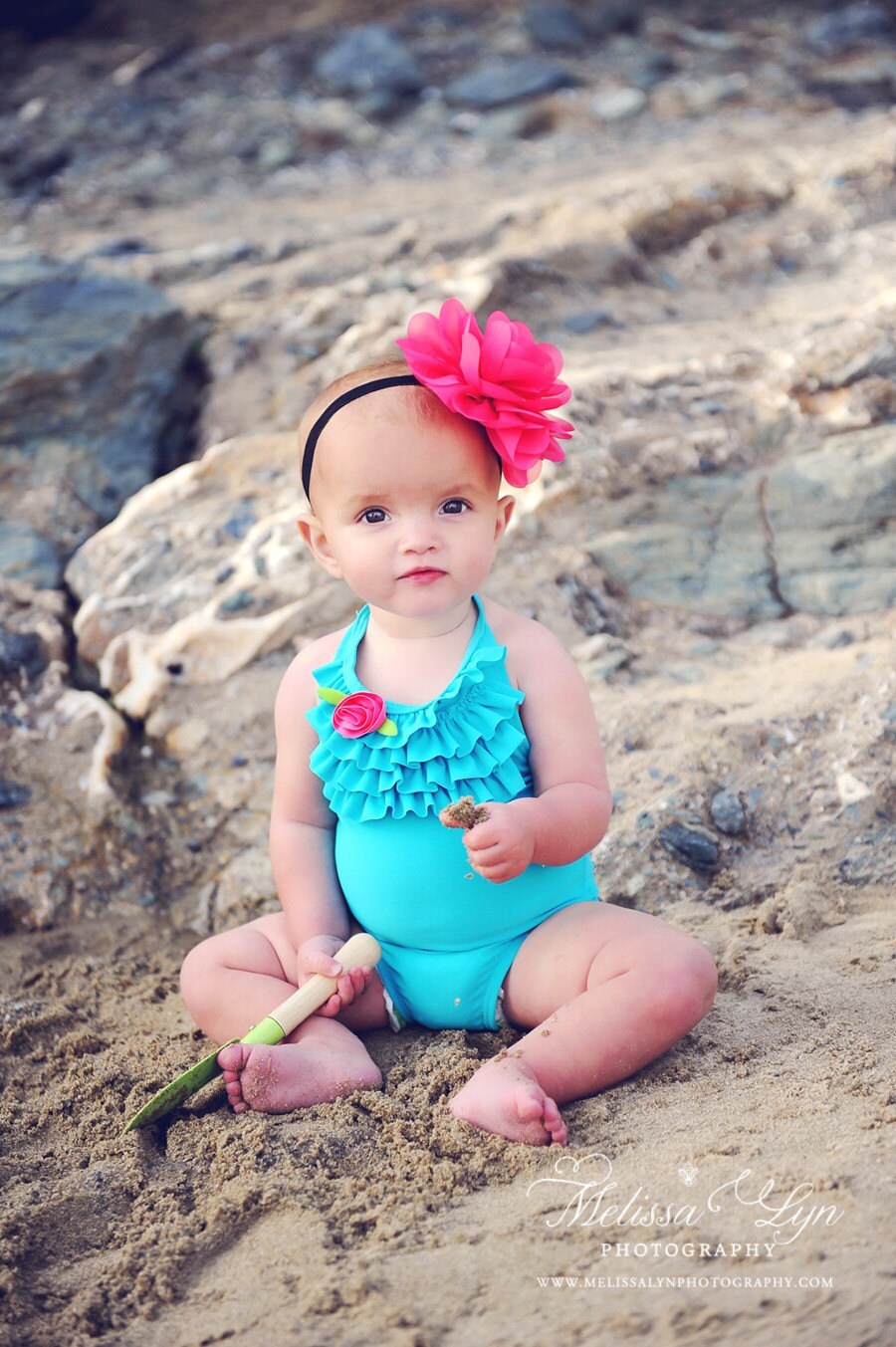 The Scarlet...Bright Pink Chiffon Flower on Black Headband OR Clip...perfect for Newborns Infants Toddlers Girls Women