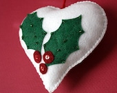 Christmas Felt Heart