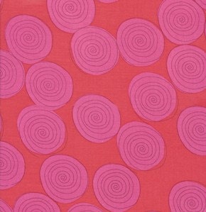 Kathy Davis Hypnotize in Raspberry for Free Spirit fabrics - Fat Quarter