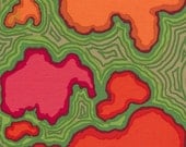 Kaffe Fassett Map in Red for Westminster Fabrics - Fat Quarter