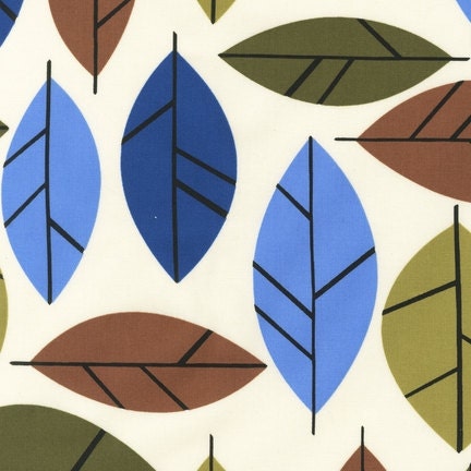 Leaves in Vintage from Stockholm by Robin Zingone - Fat Quarter