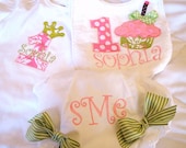 1st Birthday Princess Set....Shirt, Bib and Diaper Cover Bloomers