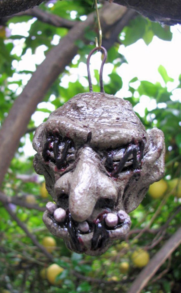 Tooferz - Shrunken Troll Head Horrornament 6 - Fantasy Horror Art Doll