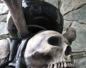 Bone China - 3 Skull Serving Dish - Halloween - Horror - Fantasy - Movie Quality Prop