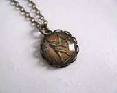 sagittarius // vintage glass charm necklace (one of a kind).