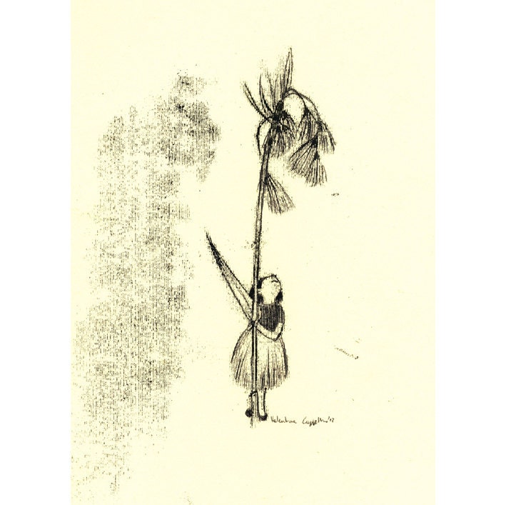 Original Illustration ink Monotype - Tell me your name -