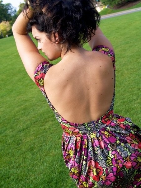 Vintage Inspired Backless Dress